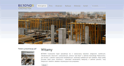 Desktop Screenshot of construction.betonox.pl